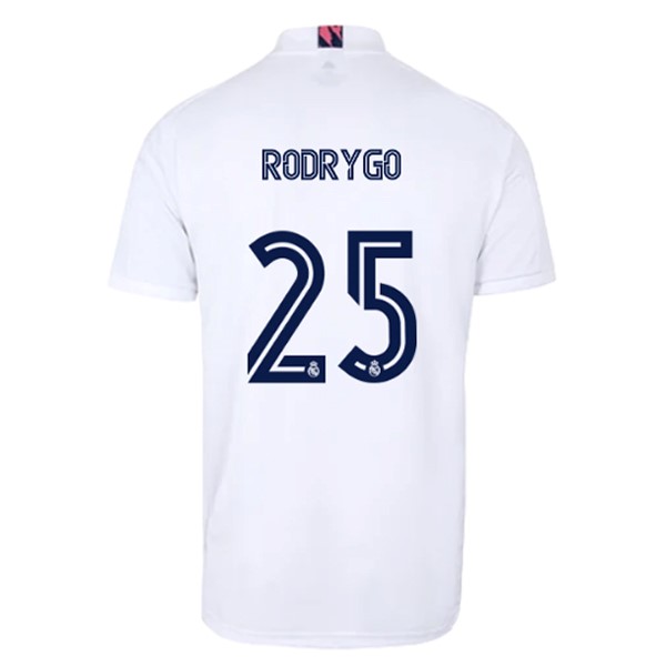 Maglia Real Madrid Prima NO.25 Rodrygo 20/21 Bianco